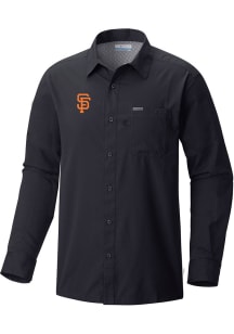 Columbia San Francisco Giants Black Slack Tide Long Sleeve T Shirt