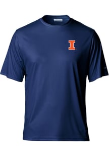 Columbia Illinois Fighting Illini Navy Blue Terminal Tackle Short Sleeve T Shirt