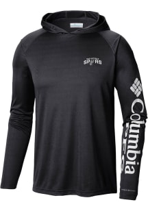Columbia San Antonio Spurs Mens Black Heat Seal Terminal Tackle Long Sleeve Hoodie