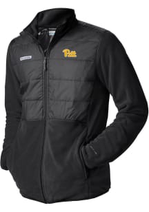 Columbia Pitt Panthers Mens Black Basin Butte Light Weight Jacket