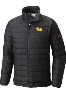 Mens Pitt Panthers Columbia Mens Powder Lite Heavyweight Jacket - Black