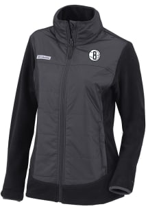 Columbia Brooklyn Nets Womens Black Heat Seal Basin Butte Medium Weight Jacket