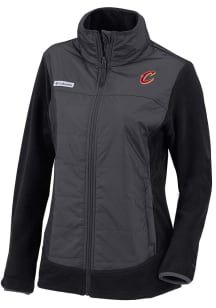 Columbia Cleveland Cavaliers Womens Black Heat Seal Basin Butte Medium Weight Jacket