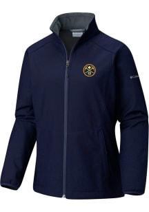 Columbia Denver Nuggets Womens Navy Blue Heat Seal Kruser Ridge Light Weight Jacket