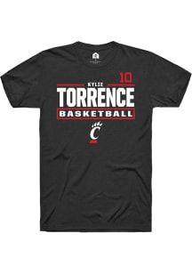 Kylie Torrence Cincinnati Bearcats Black NIL Stacked Box Short Sleeve Player T Shirt
