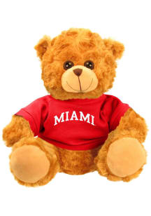 Miami RedHawks 9 inch Jersey Bear Plush - Brown