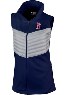 Columbia Boston Red Sox Womens Navy Blue Heat Seal In The Element Vest