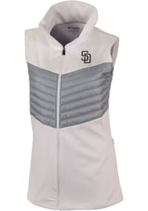 Columbia San Diego Padres Womens White Heat Seal In The Element Vest