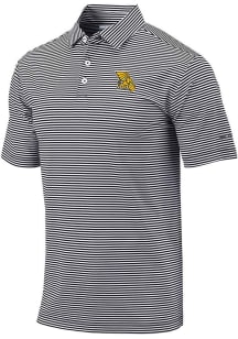 Columbia Missouri Western Griffons Mens Black Invite Stripe Short Sleeve Polo
