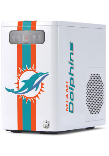 Miami Dolphins White Fan Cave Ice Maker Refrigerator