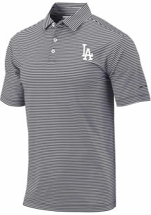 Columbia Los Angeles Dodgers Mens Black Heat Seal Omni-Wick Club Invite Short Sleeve Polo