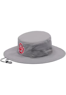 Columbia Oklahoma Sooners Grey Bora Bora III Booney Mens Bucket Hat