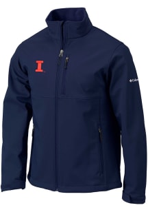 Mens Illinois Fighting Illini Columbia Mens Ascender Heavyweight Jacket - Navy Blue