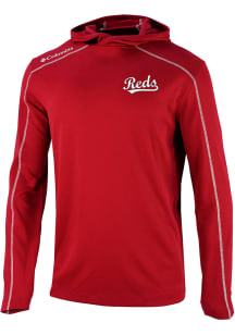 Columbia Cincinnati Reds Mens Red Shotgun Long Sleeve Lightweight Hoodie