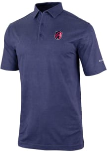 Columbia St Louis City SC Mens Navy Blue No Breeze Short Sleeve Polo