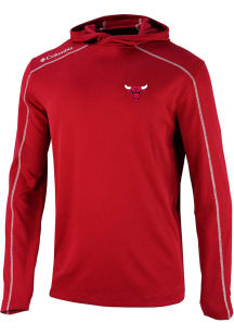Columbia Chicago Bulls Mens Red Heat Seal Omni Wick Shot Gun Long Sleeve Hoodie