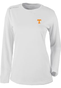 Columbia Tennessee Volunteers Womens White Heat Seal Omni Wick Shot Gun Long Sleeve T-Shirt
