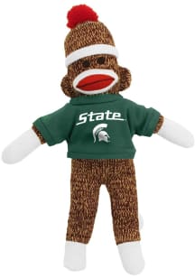 Michigan State Spartans 8 Inch Sock Monkey Plush - Brown