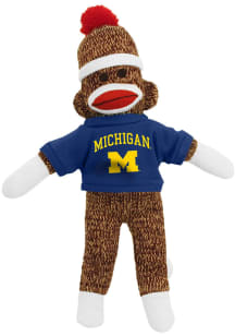 Michigan Wolverines 8 Inch Sock Monkey Plush - Brown