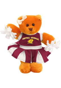 Central Michigan Chippewas 8 Inch Plush Cheer Bear Plush - Maroon