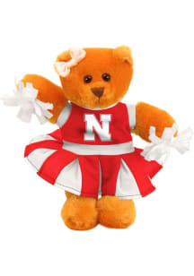Nebraska Cornhuskers 8 Inch Plush Cheer Bear Plush - Red