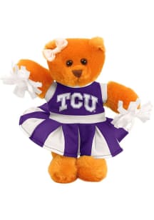 TCU Horned Frogs 8 Inch Cheer Bear Plush - Purple