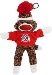 Ohio State Buckeyes 4 Inch Sock Monkey Keychain - Brown