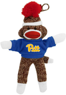 Pitt Panthers 4 Inch Sock Monkey Keychain - Brown