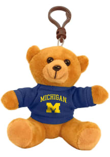 Michigan Wolverines 4 Inch Bear Keychain - Brown