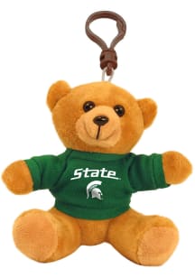Michigan State Spartans 4 Inch Bear Keychain - Brown