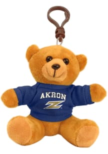 Akron Zips 4 Inch Bear Keychain - Navy Blue