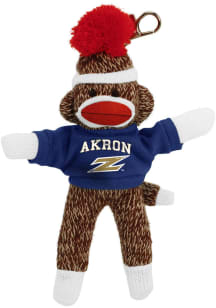 Akron Zips 4 Inch Monkey Keychain - Navy Blue
