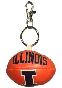 Illinois Fighting Illini Softee Football Keychain - Orange