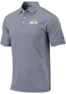 Columbia Toledo Rockets Mens Navy Blue Invite Stripe Short Sleeve Polo