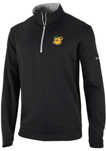 Columbia Baylor Bears Mens Black Wickham Hills Long Sleeve Qtr Zip Pullover