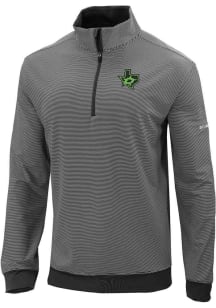 Columbia Dallas Stars Mens Black Even Lie Long Sleeve Qtr Zip Pullover