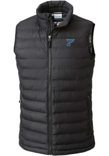 Columbia St Louis Blues Mens Black Powder Lite Sleeveless Jacket