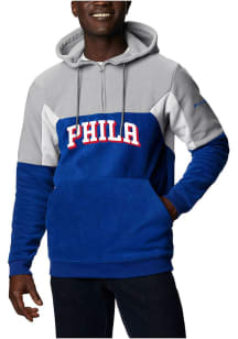Columbia Philadelphia 76ers Mens Blue Script Columbia Lodge Hood