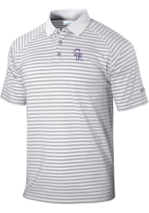 Columbia Colorado Rockies Mens Grey League Short Sleeve Polo