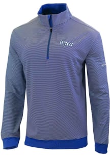 Columbia Dallas Mavericks Mens Blue Even Lie Long Sleeve Qtr Zip Pullover