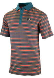 Columbia Philadelphia Flyers Mens Black Fall Dusk Short Sleeve Polo