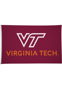 Virginia Tech Hokies 5' x 8' Silk Screen Grommet Flag - Maroon