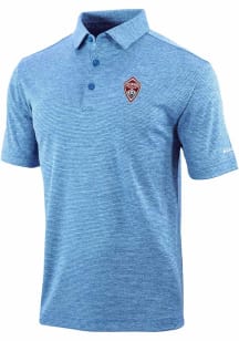 Columbia Colorado Rapids Mens Light Blue Set II Short Sleeve Polo