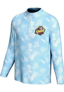 ProSphere Peoria Chiefs Mens Light Blue CAMO Long Sleeve Qtr Zip Pullover