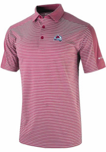 Columbia Colorado Avalanche Mens Red In Contention Short Sleeve Polo