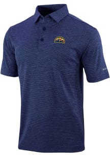 Columbia Denver Nuggets Mens Navy Blue Set II Short Sleeve Polo