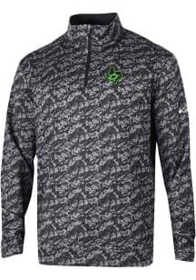 Columbia Dallas Stars Mens Black Wickham Hills Honeycomb Long Sleeve Qtr Zip Pullover