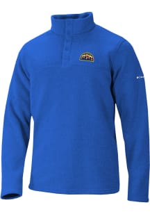 Columbia Denver Nuggets Mens Blue Alto Pass Long Sleeve Qtr Zip Pullover