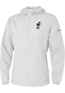 Columbia Kansas Jayhawks Womens White Prodigy Light Weight Jacket
