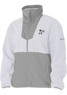 Columbia K-State Wildcats Womens White Sequoia Light Weight Jacket